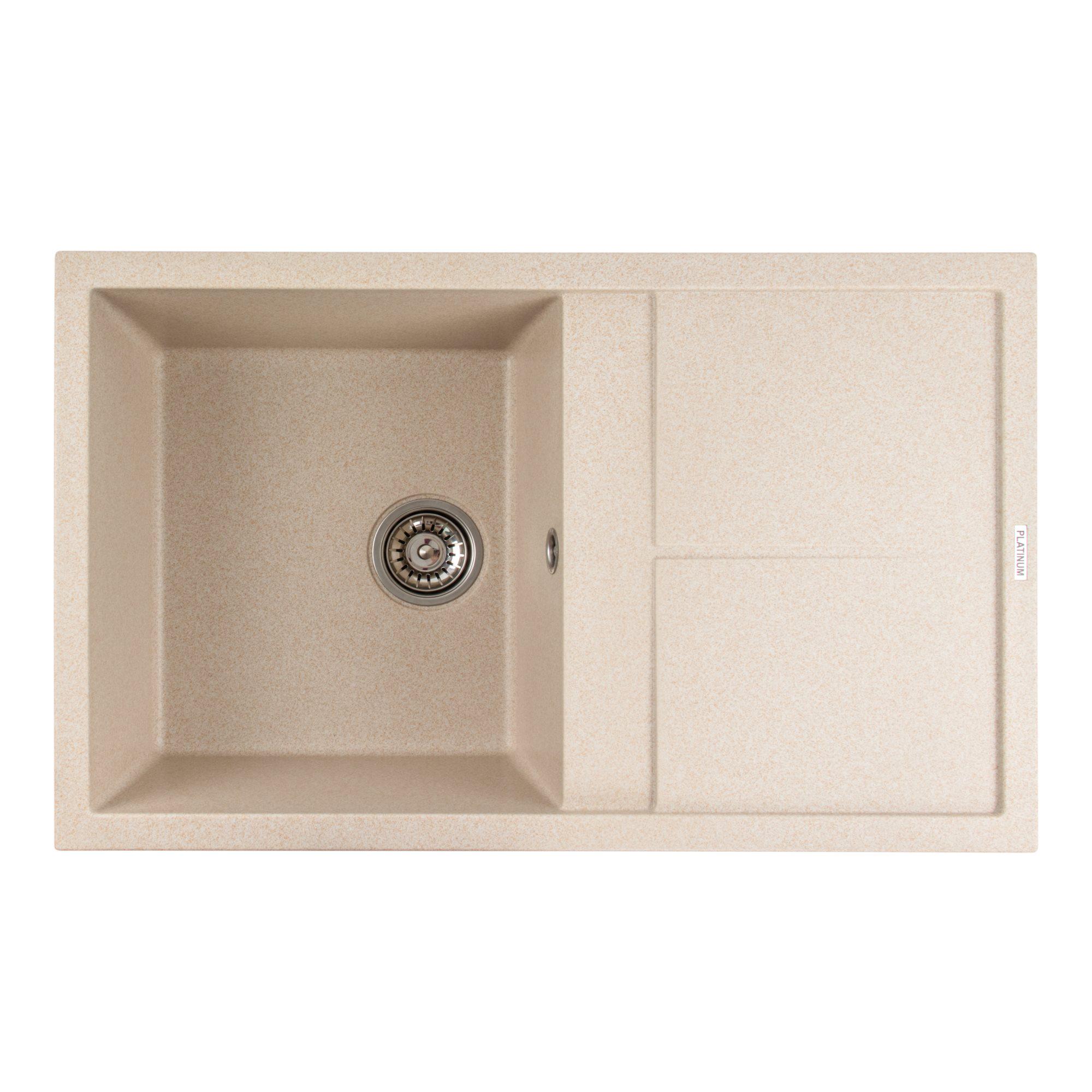 Мойка для кухни гранитная Platinum 7950 Selena матовая Сафари Мойка для кухни гранитная Platinum 7950 Selena матовая Сафари