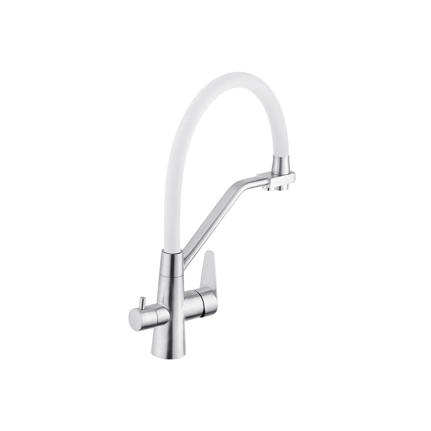 Смеситель-кран для кухни Kroner KRP Edelstahl Klassisch ESG03817WHI (KR27938Y) - фото 3