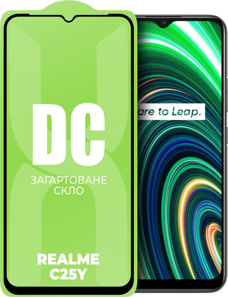 Стекло защитное DC Glass Realme C25Y Full Glue (33935)
