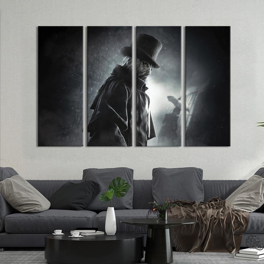Картина на холсте Жуткий Джек Потрошитель в Assassin's Creed: Syndicate 149x93 см (1435-41)