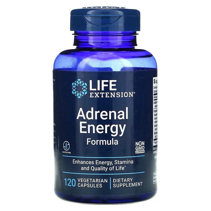 Натуральна добавка Life Extension Adrenal Energy Formula 120 вегакапс. (7945)