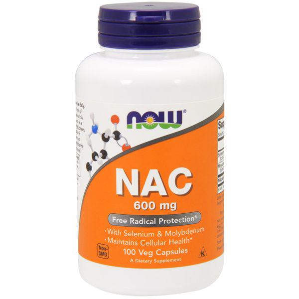 ᐉ Дієтична добавка Now NAC-Acetyl Cysteine 600 мг 100 капсул • Краща ...