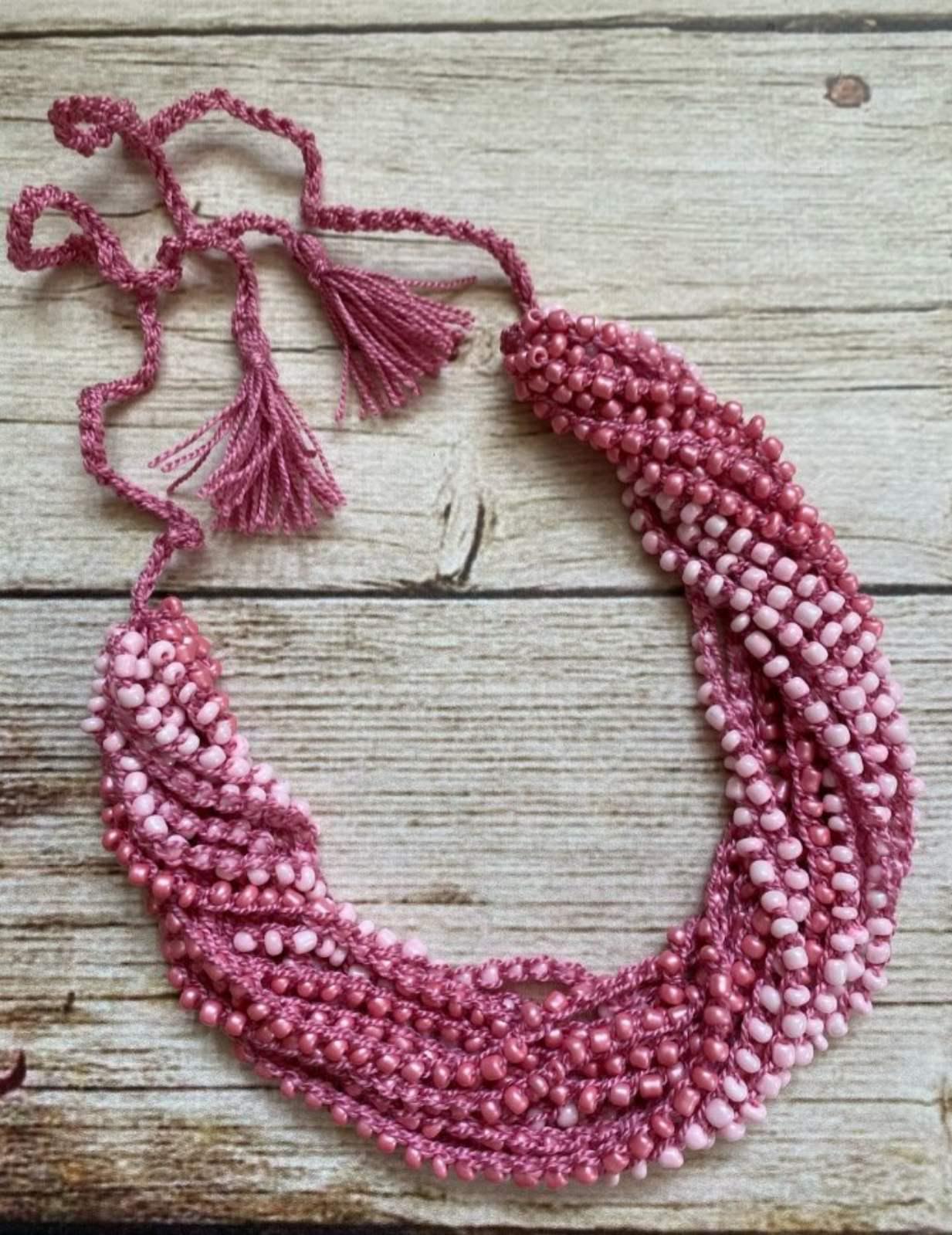 Намисто з бісеру ручної роботи Аксесуар для одягу (28444558)