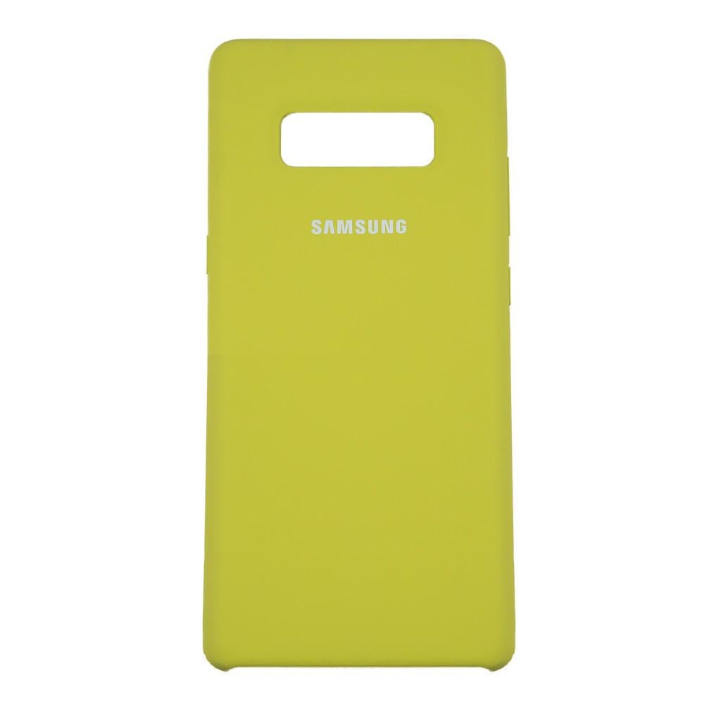 Чехол Silicone Case High Copy Samsung Note 8 Бледно-желтый