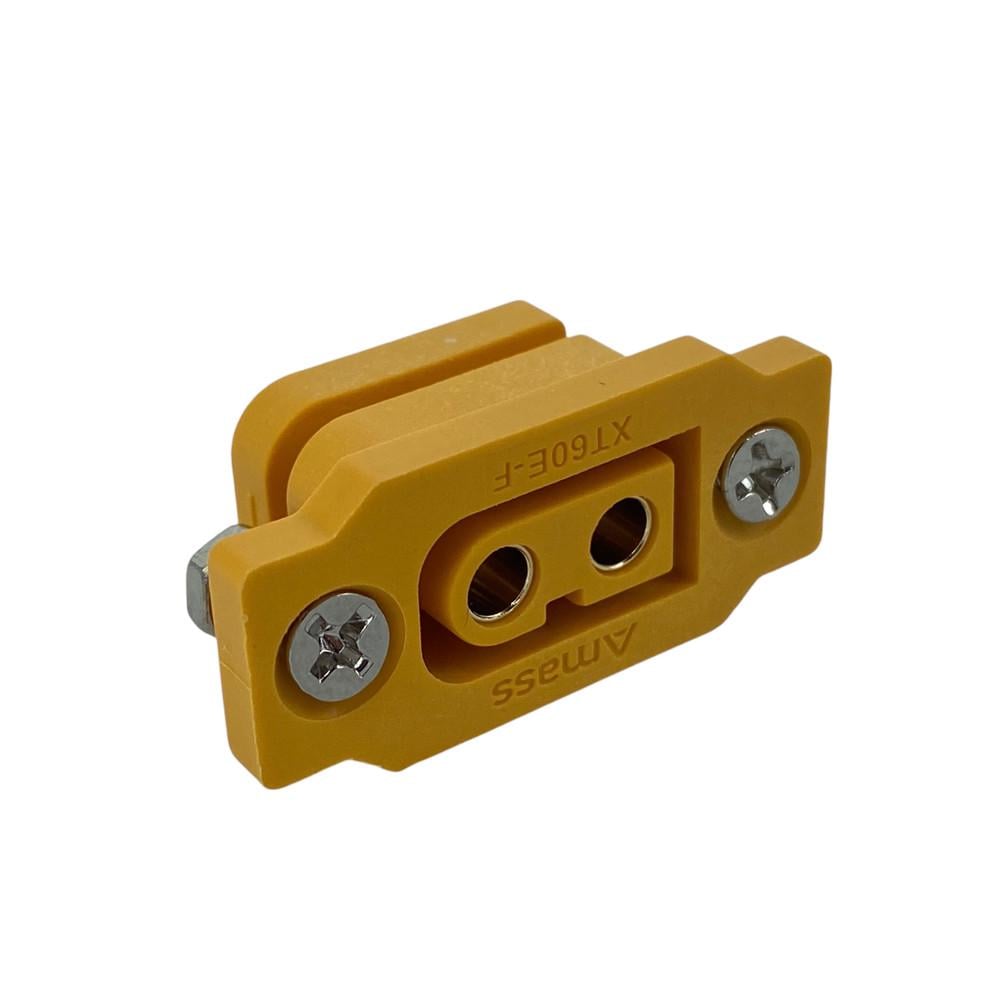 Разъем питания Amass XT60E-F мама с винтиками на корпус Желтый (2465929497) - фото 3 Разъем питания Amass XT60E-F мама с винтиками на корпус Желтый (2465929497) - фото 3