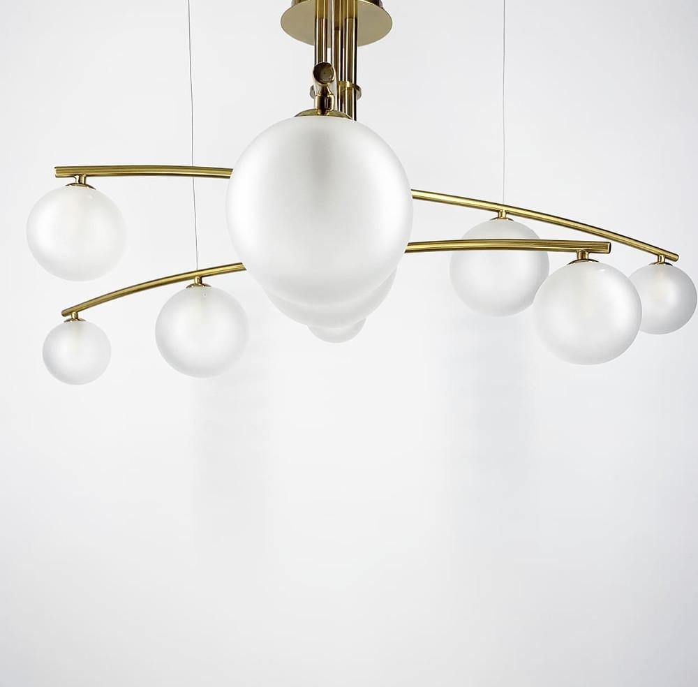 Люстра сучасна підвісна Aure Латунь (SGJ 8/9 AB) - фото 2 Люстра сучасна підвісна Aure Латунь (SGJ 8/9 AB) - фото 2