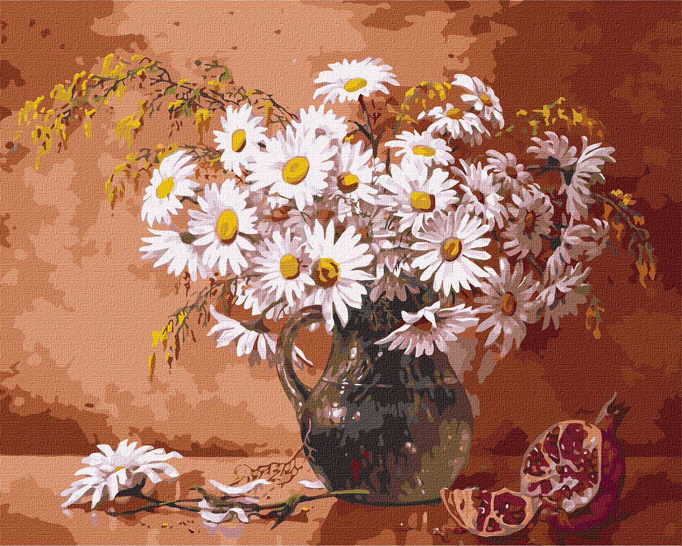 Картина по номерам Идейка Букет ромашек 40x50 см (Id-KHO3222)