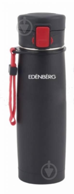 Термокружка Edenberg EB-629 480 мл Черный с красным ремешком (220033)