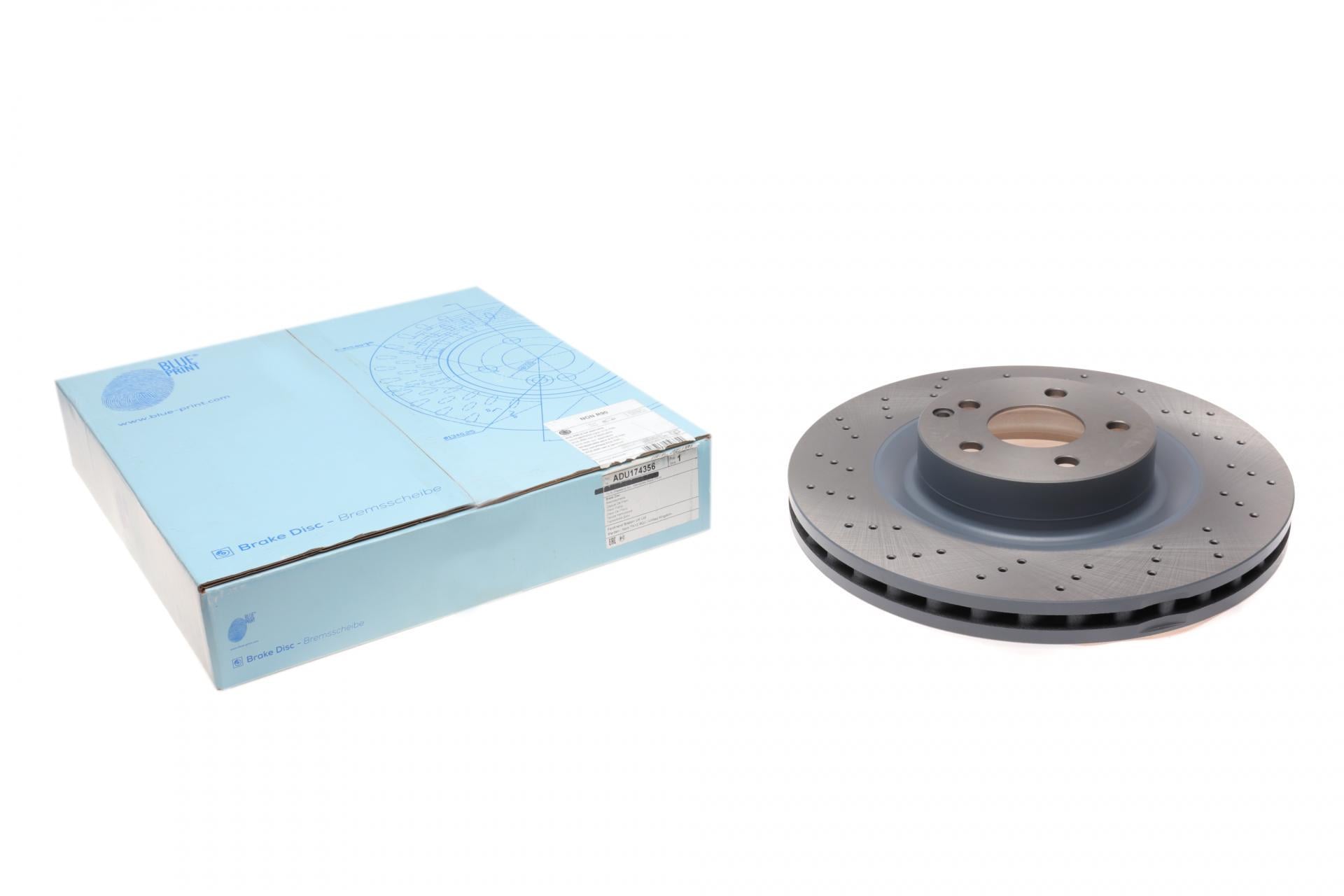 Диск тормозной передний BLUE PRINT для Mercedes S-class W221/E-class W211/W212 05-13 350x32 мм (ADU174356)