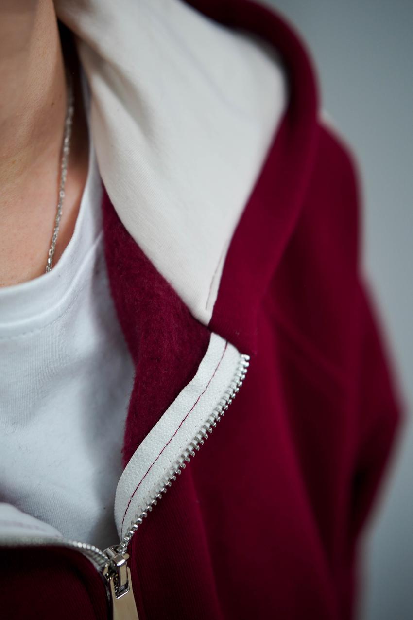 Костюм женский М208.4 на замке с начесом XXL Бордовый (1032-1-64) - фото 4 Костюм женский М208.4 на замке с начесом XXL Бордовый (1032-1-64) - фото 4