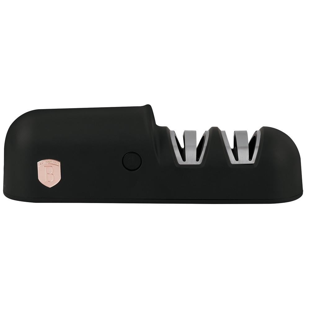 Електрична точилка для ножів Berlinger Haus Black Rose Collection 3,7 В 1200 мАг з USB-кабелем 19,1x4,8x5,9 см Чорний (2529782702)