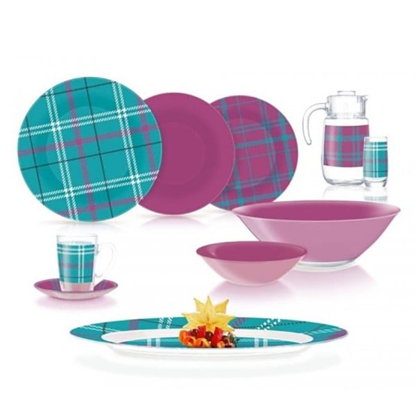 Столовий сервіз Luminarc Scotish Turquoise (P3436) 46 пр. Столовий сервіз Luminarc Scotish Turquoise (P3436) 46 пр.