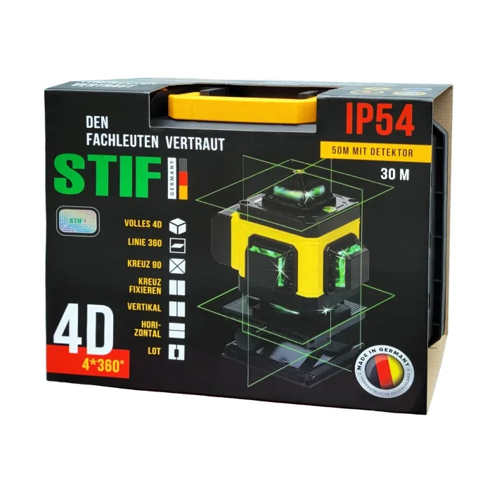 Лазерний нівелір Stif Germany BL-16 4D мікроліфт - фото 5 Лазерний нівелір Stif Germany BL-16 4D мікроліфт - фото 5