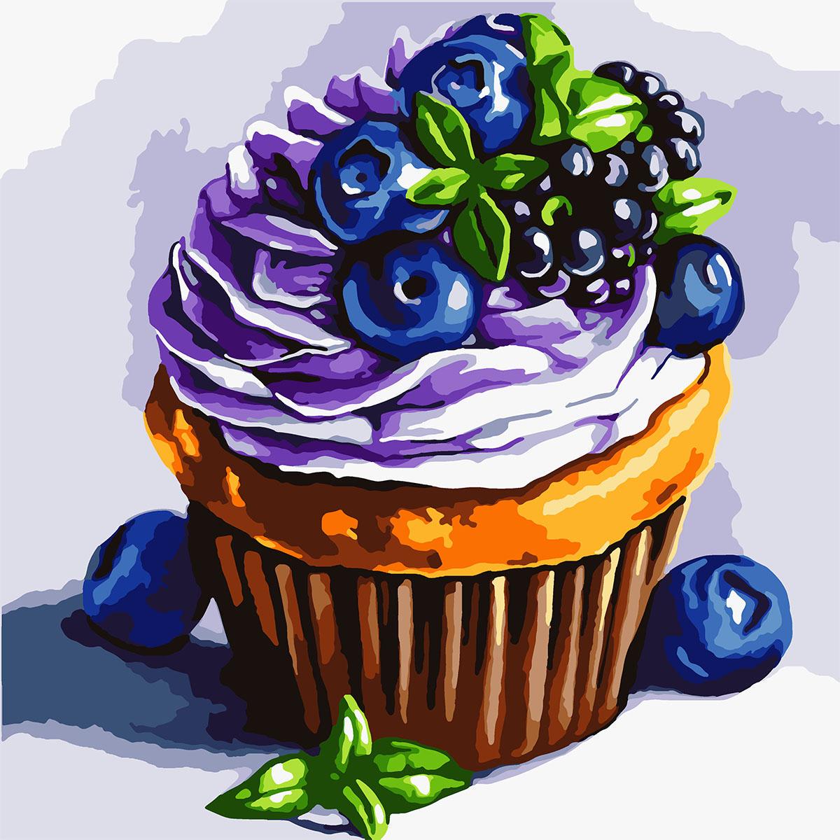 Картина по номерам Santi Пирожное 40x40 см (Top-954607)