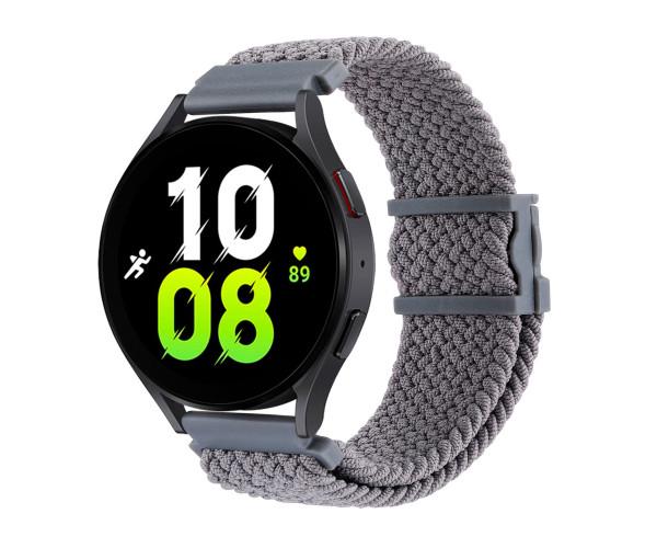 Ремешок для смарт-часов Nylon Elastic Adjustment для Samsung/Amazfit/Huawei 20 мм Gray (0500043525-3577941)