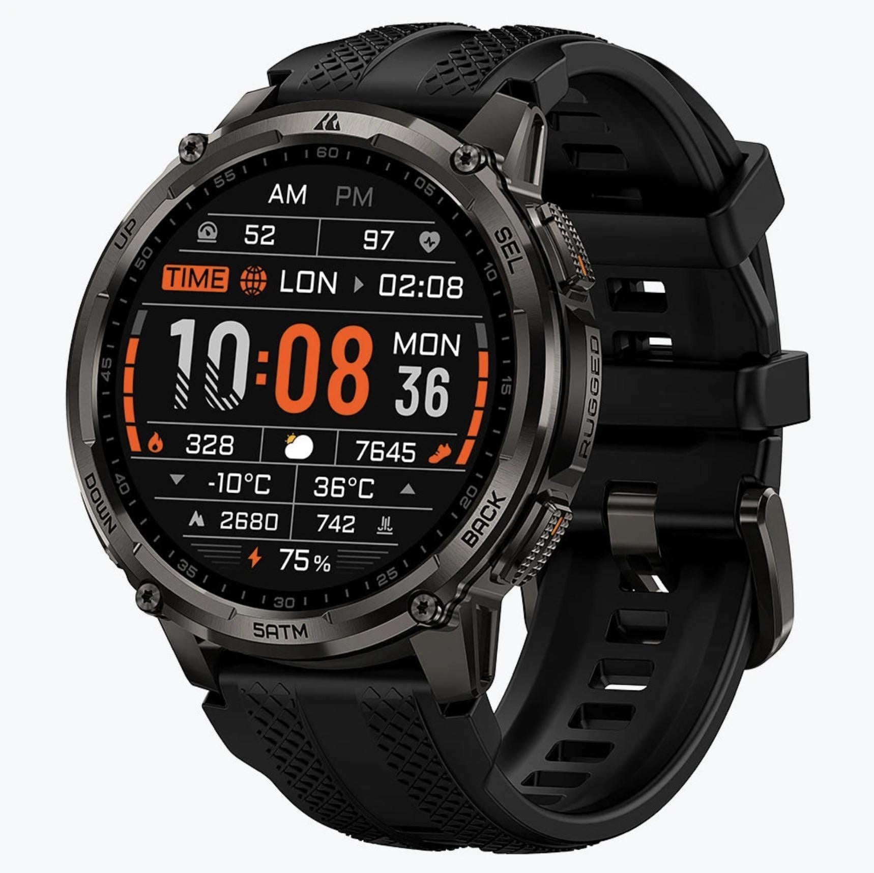 Смарт-часы тактические Kospet Tank T4С Black