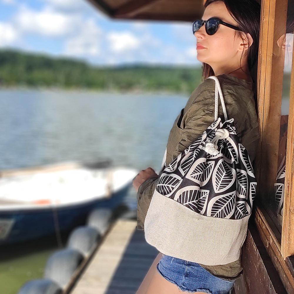 Рюкзак тканевый Presentville Summer Листья (RSUM 20A007) - фото 2 Рюкзак тканевый Presentville Summer Листья (RSUM 20A007) - фото 2