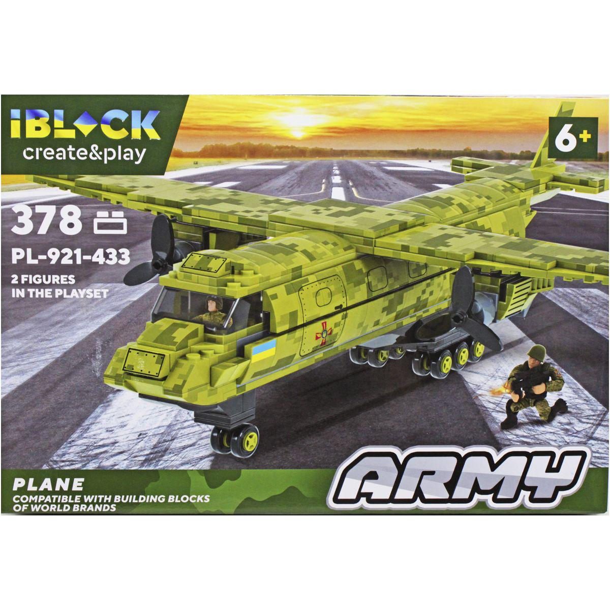 Конструктор Iblock Армия Самолет 378 дет. (213979)