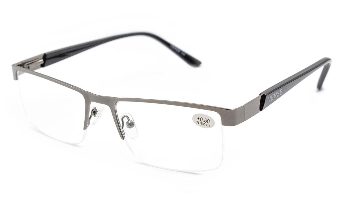 Окуляри для зору чоловічі Verse 321186S-C2 в металевій оправі +6.00 (31411332)