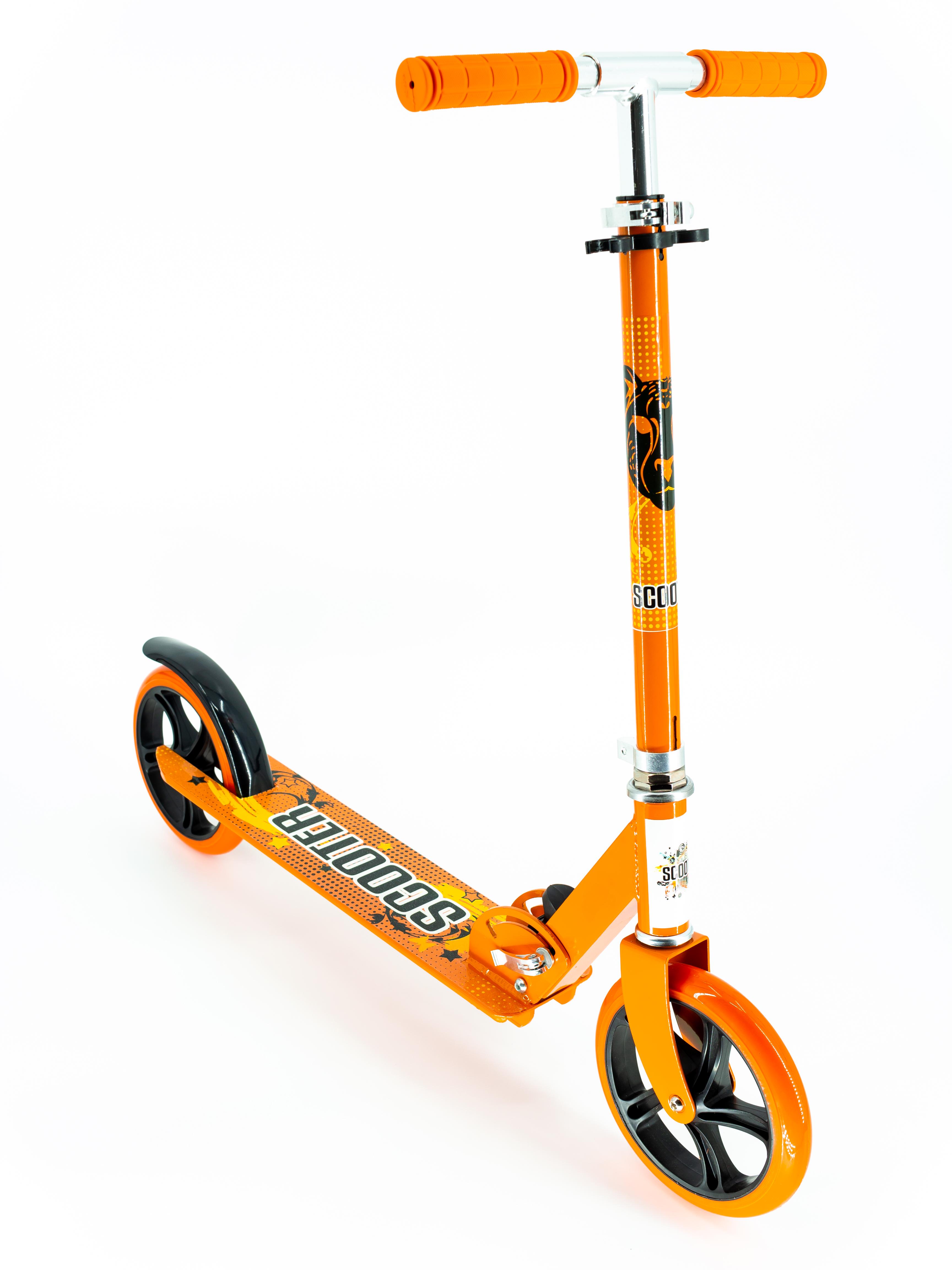 Самокат Scooter 2020 на больших колесах 109-B Оранжевый