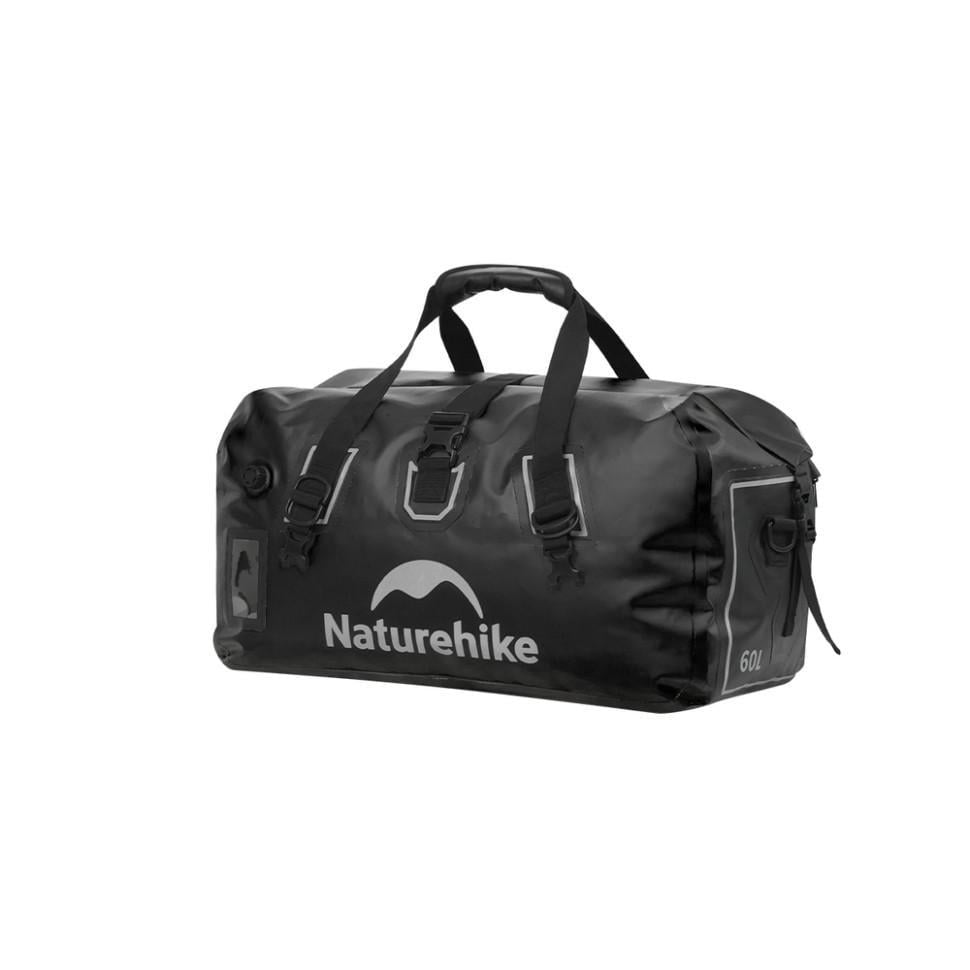 Дорожня сумка водонепроникна Naturehike CNK2450XB015 60 л Чорний