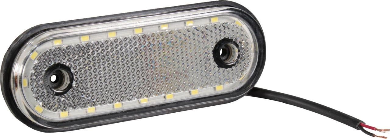 Фонарь габаритный универсальный ISIKSAN LED овал 12-24V Белый (ISS40352) Фонарь габаритный универсальный ISIKSAN LED овал 12-24V Белый (ISS40352)