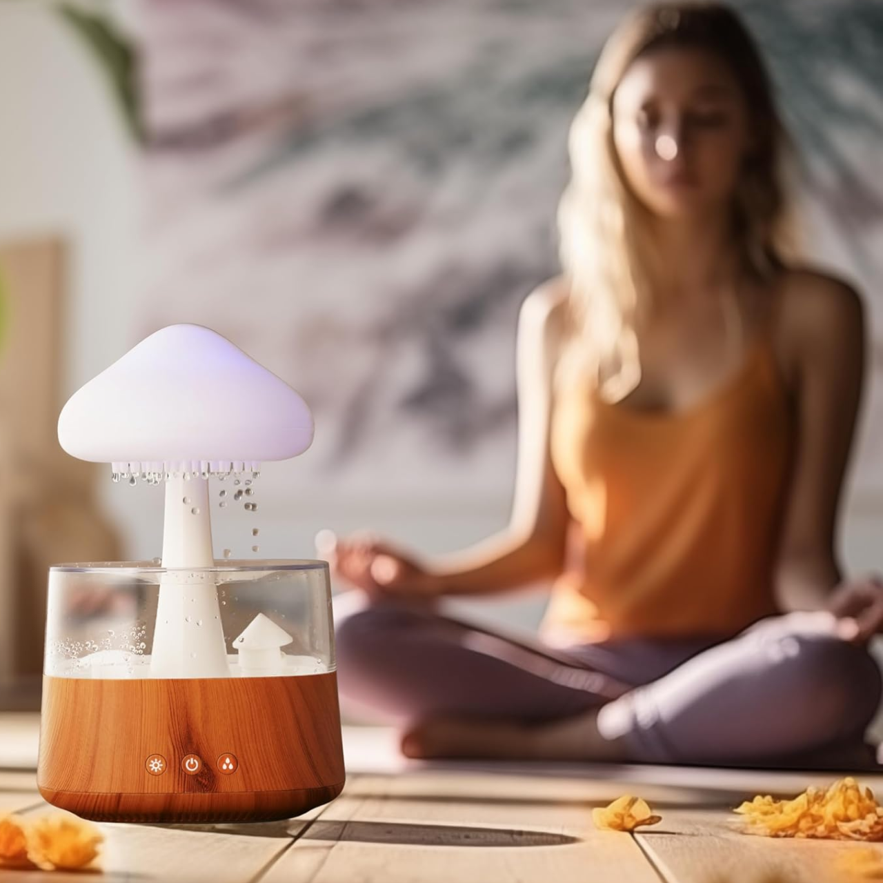 Увлажнитель воздуха ультразвуковой Гриб с эффектом дождя/USB 300 мл - фото 3 Увлажнитель воздуха ультразвуковой Гриб с эффектом дождя/USB 300 мл - фото 3