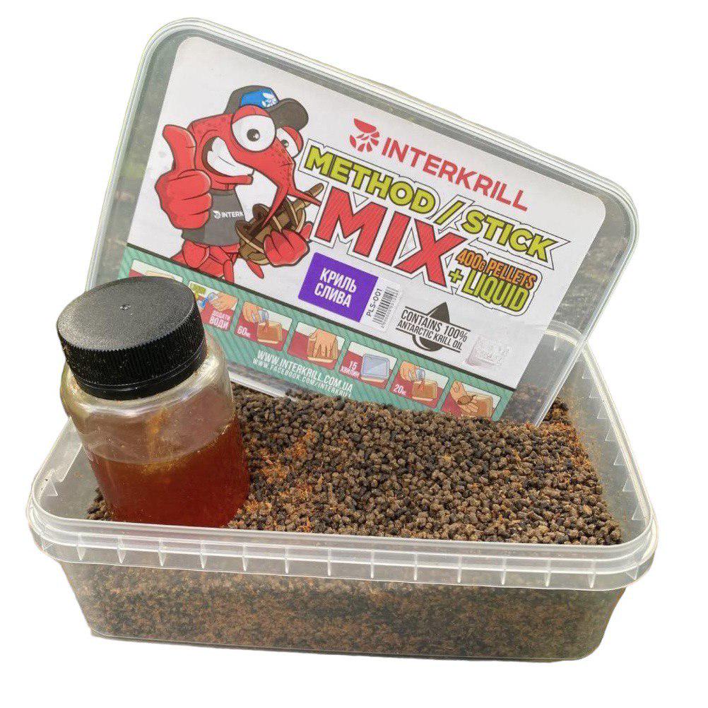 Підкормка INTERKRILL Flat Method Mix Stick Mix Кріль-слива 400 г (392)