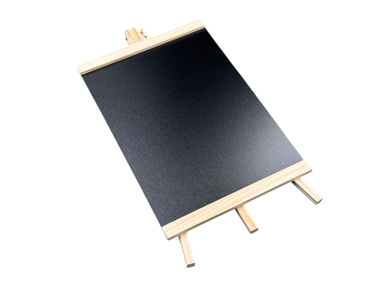 Мольберт с настольным полотном из натурального дерева переносной 37х25 см Черный (PLT-106)