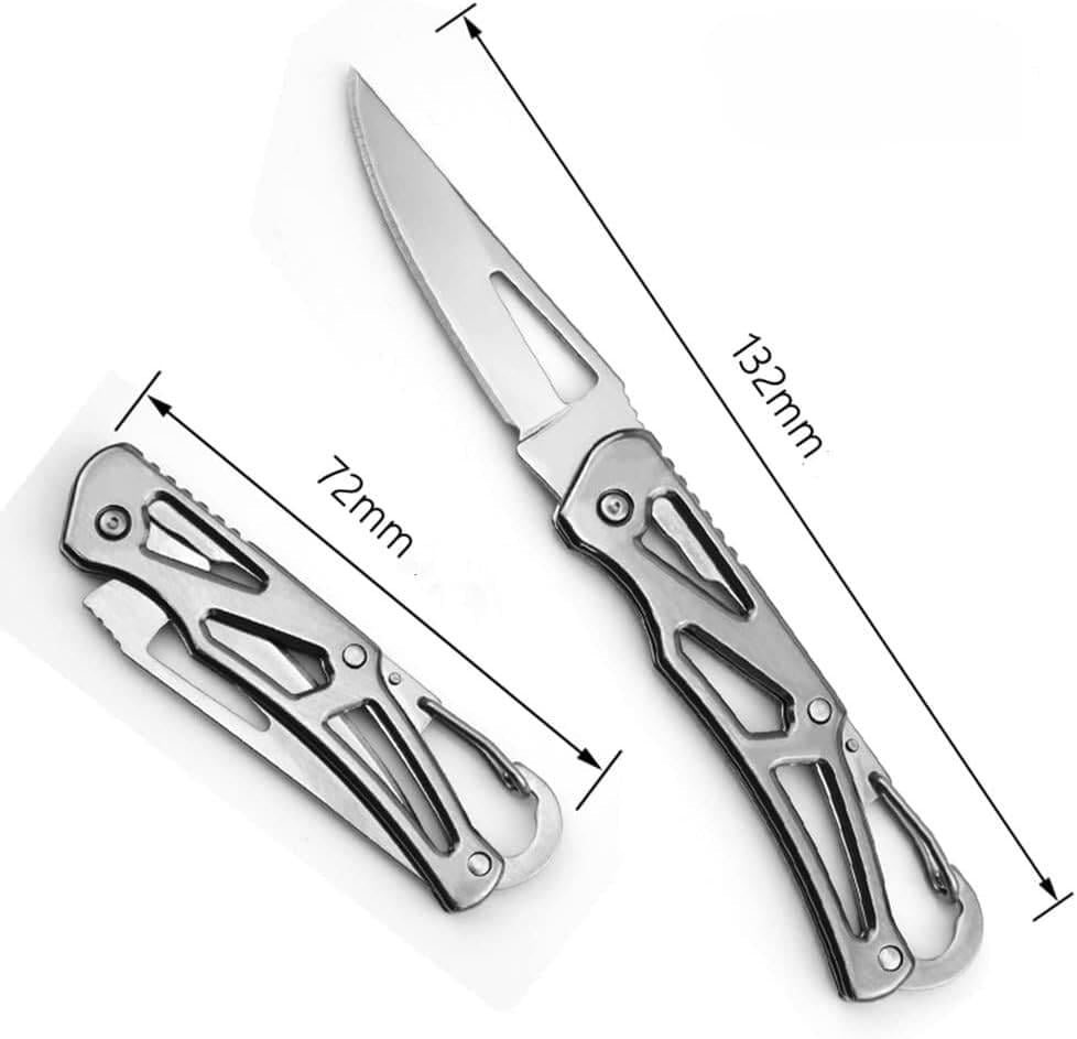 Нож складной с карабином для ключей KnifeKeyRing Серебристый (2734) - фото 7 Нож складной с карабином для ключей KnifeKeyRing Серебристый (2734) - фото 7