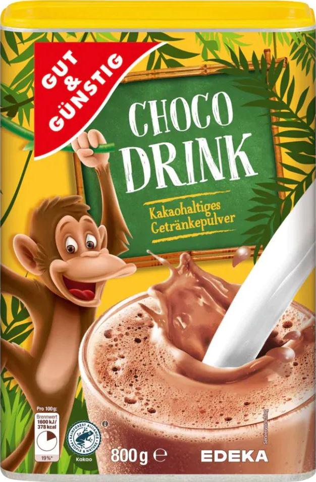 Какао растворимое Gut & Gunstig Choco Drink 800 г (15372)