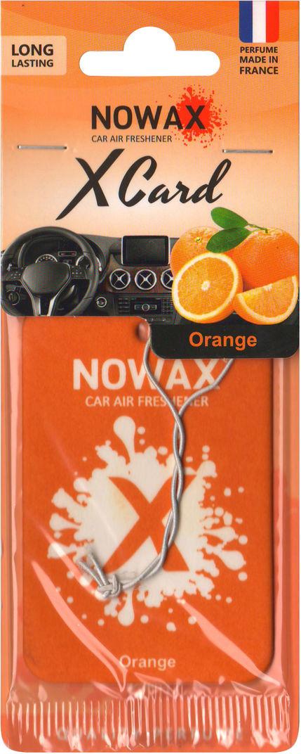 Ароматизатор для авто Nowax X Card Orange на зеркало сухой (0303292)