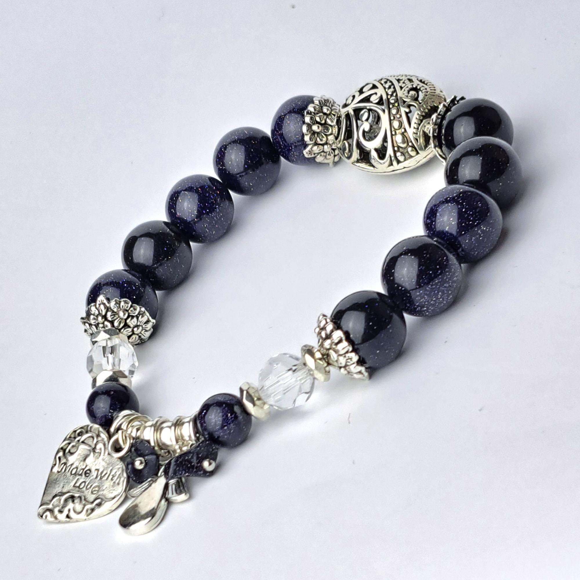 Браслет DARSANA Мариана из натурального камня авантюрин ночь (DRSU00528)