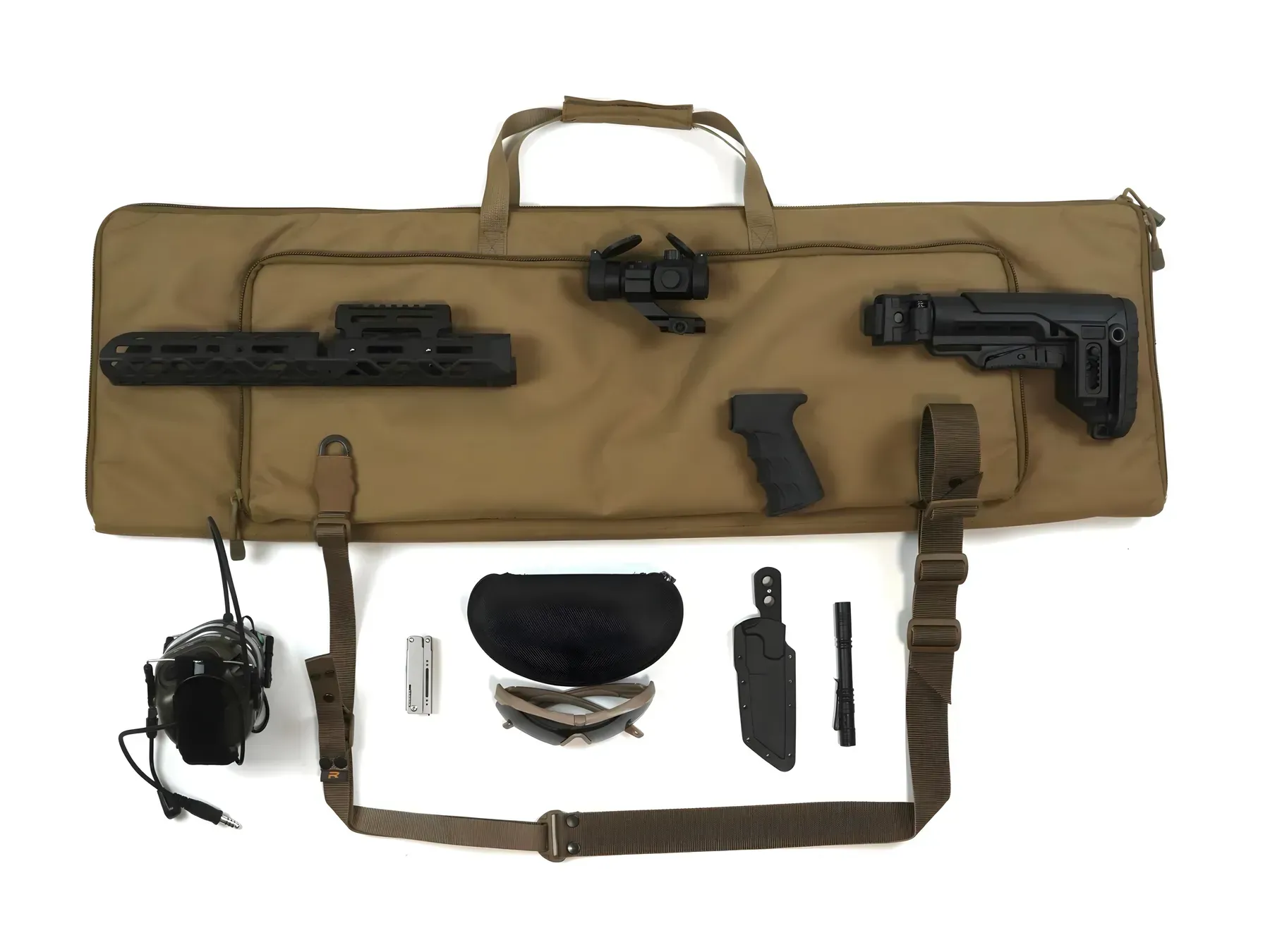 Ремінь збройовий Ragnarog Tyr Gen.II 1/2-точковий з додатковим кріпленням Койот (TYR-G2-K)