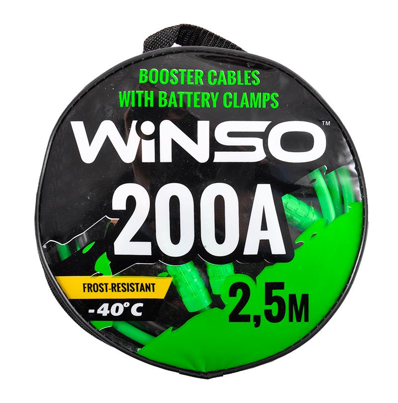 Пускові дроти WINSO 200 А 2,5 м кругла сумка 138210 (106470) - фото 2 Пускові дроти WINSO 200 А 2,5 м кругла сумка 138210 (106470) - фото 2