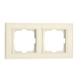 Рамка Ovivo Grano на 2 места универсальная Кремовый (400-020000-226)
