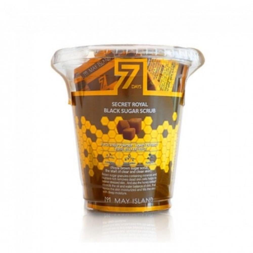 Набор очищающих скрабов для лица May Island Seven Days Black Sugar Scrub укрепляющего 12 шт. 5 г (1261400377)