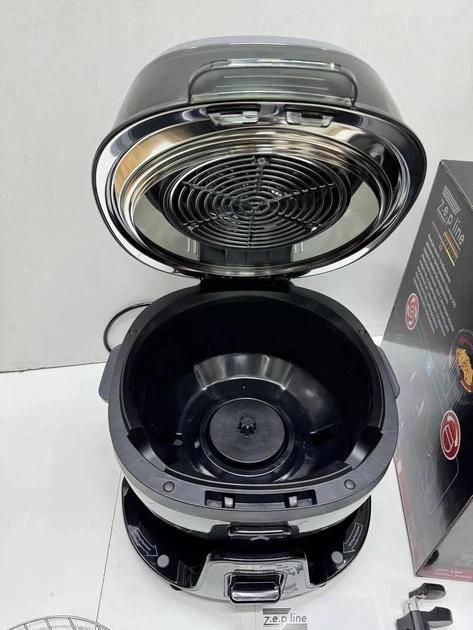 Аэрофритюрница Zepline ZP-140 Smart с сенсорным экраном 10 л 4000 Вт Черный (ZP-140) - фото 6