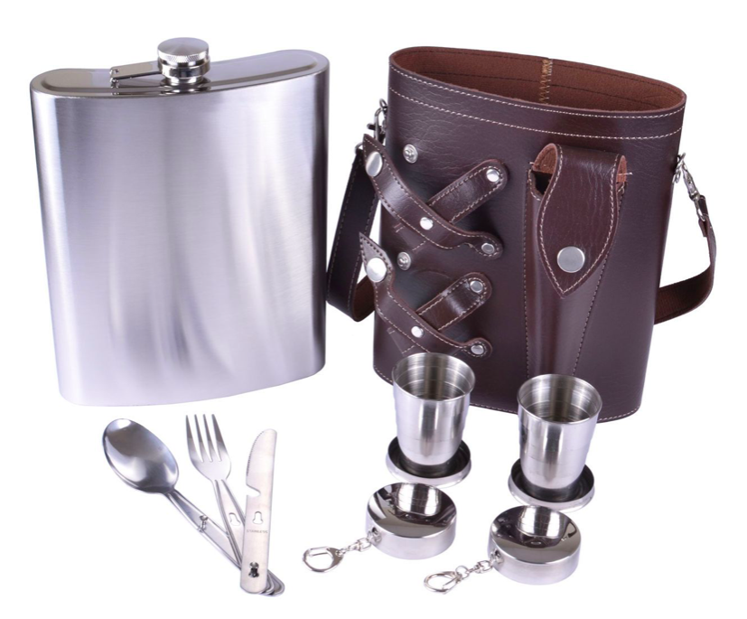 Фляга в кожаном чехле 48А 1400 мл