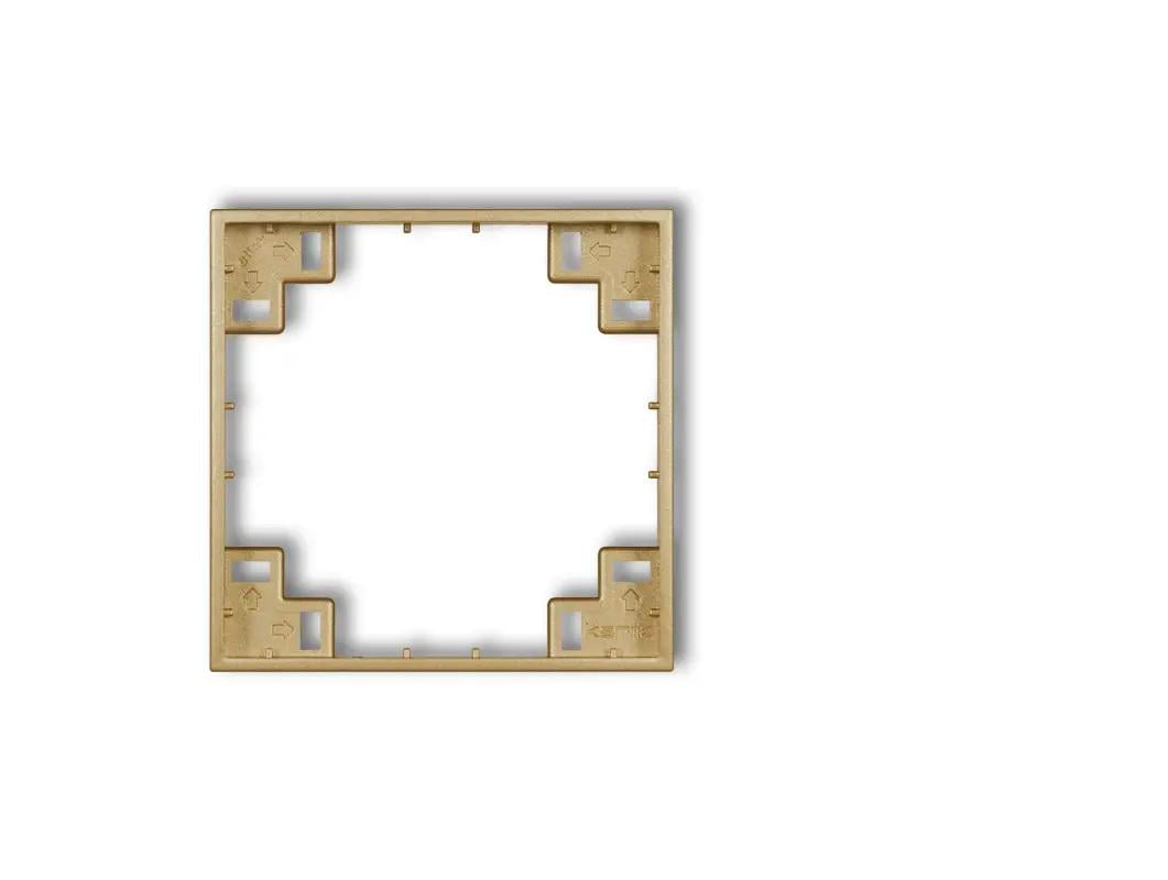 Рамка промежуточная Karlik Mini для розетки выключателя одноместная Золотистый (29MRP-1)