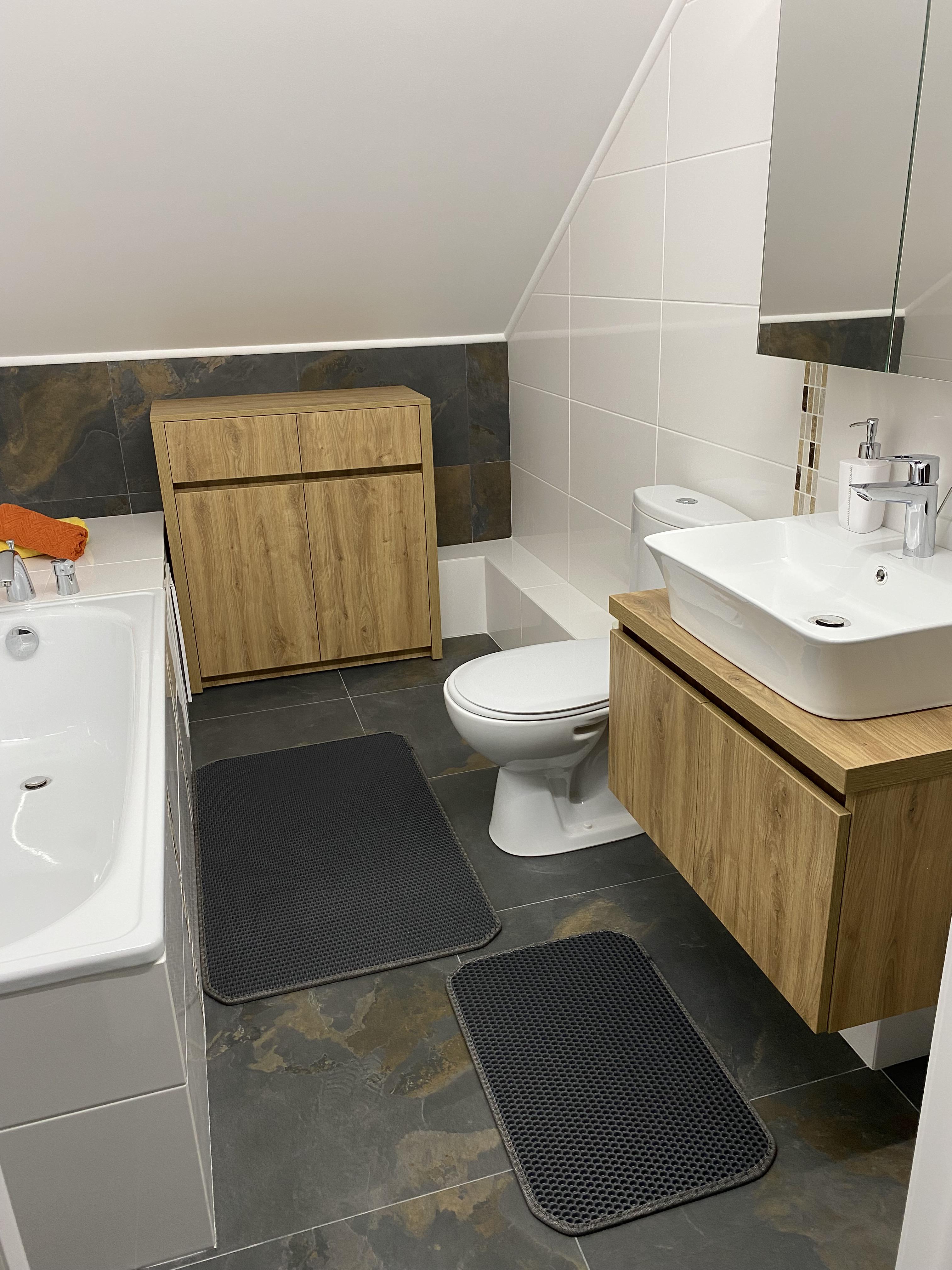 Коврик для ванной комнаты Кот в коробке придверный 60х40 см Бежевый (2214) - фото 8 Коврик для ванной комнаты Кот в коробке придверный 60х40 см Бежевый (2214) - фото 8