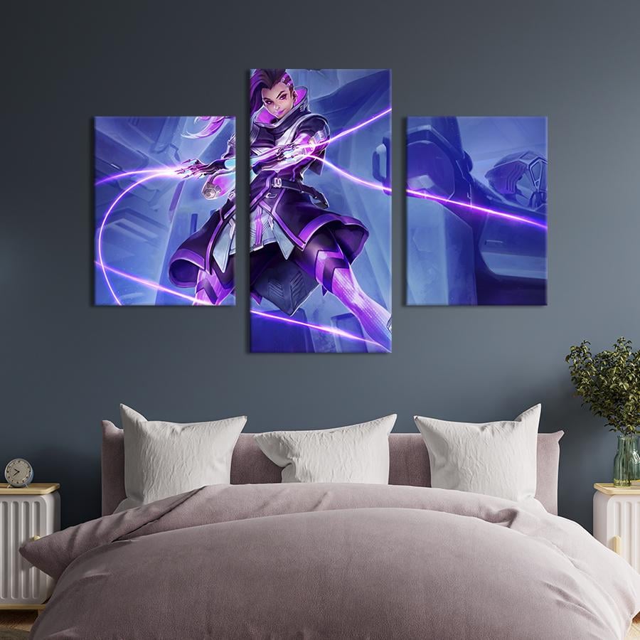Картина на холсте триптих Sombra 96x60 см (1427-32)