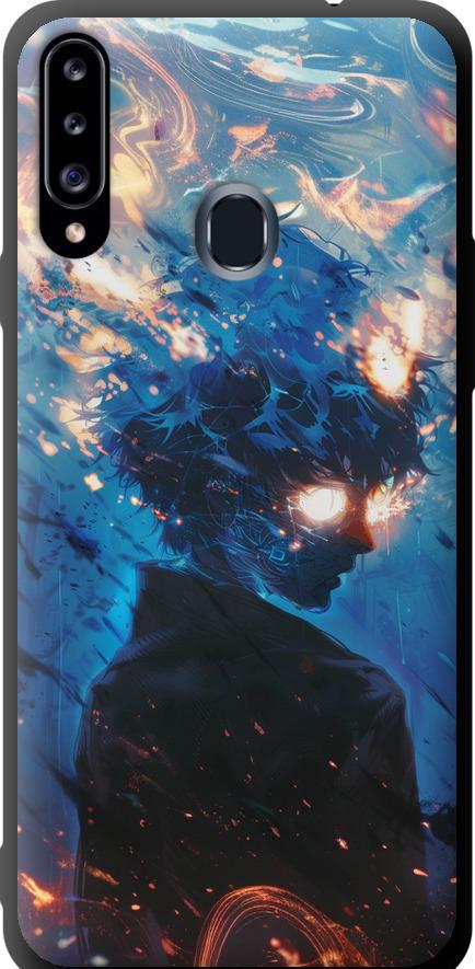 Чехол на Samsung Galaxy A20s A207F Сатору Годжо (6129b-1775-42517) Чехол на Samsung Galaxy A20s A207F Сатору Годжо (6129b-1775-42517)