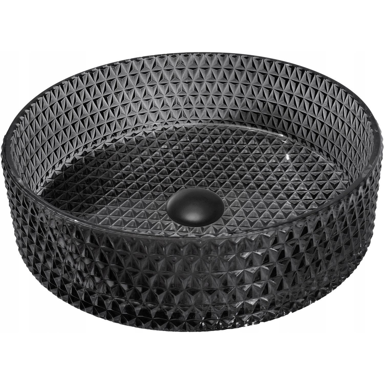 Умывальник накладной Mexen Aura MEX-24013970 395x395x105 мм Черный (172647) Умывальник накладной Mexen Aura MEX-24013970 395x395x105 мм Черный (172647)