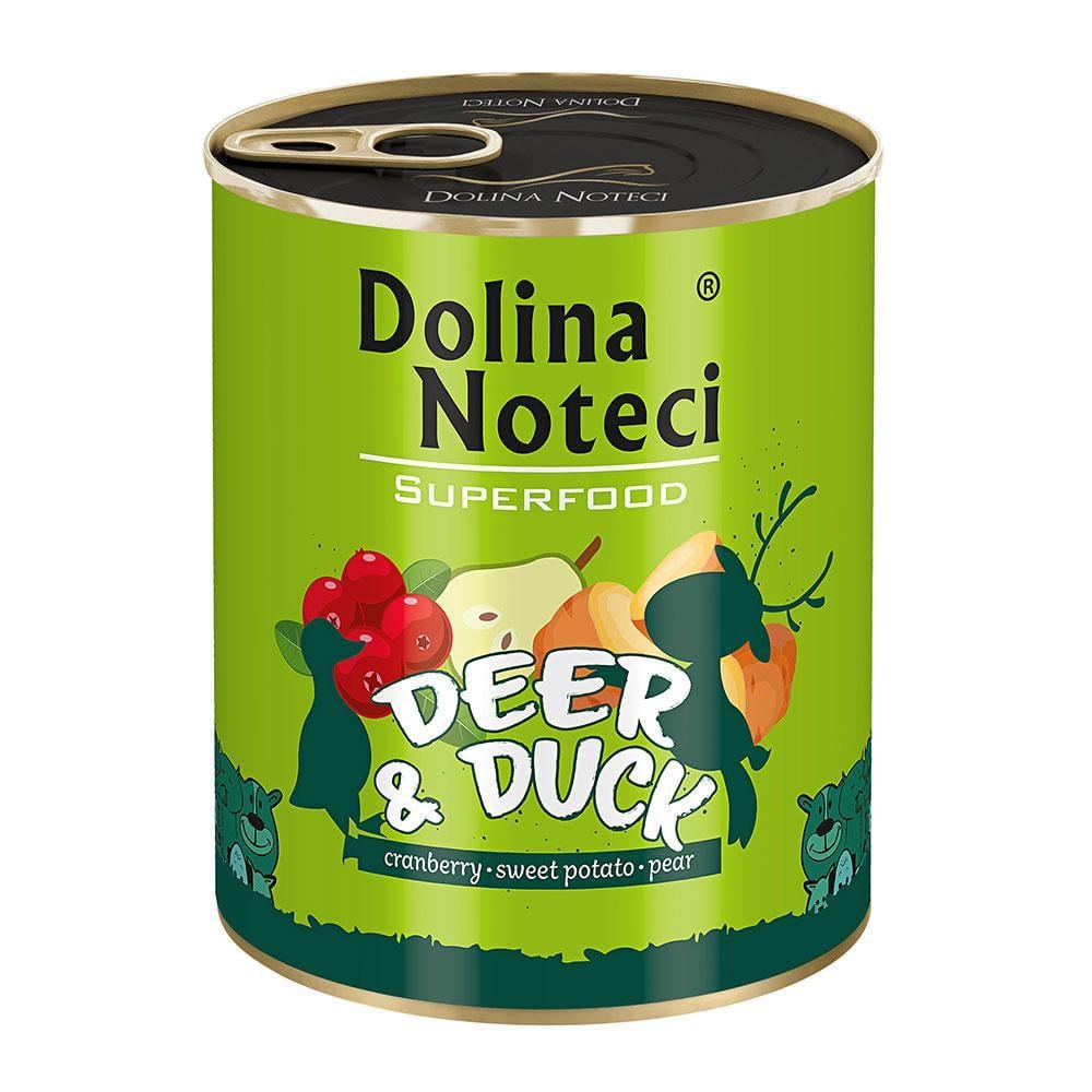 Консерва для собак Dolina Noteci Superfood Оленина и утка 800 г