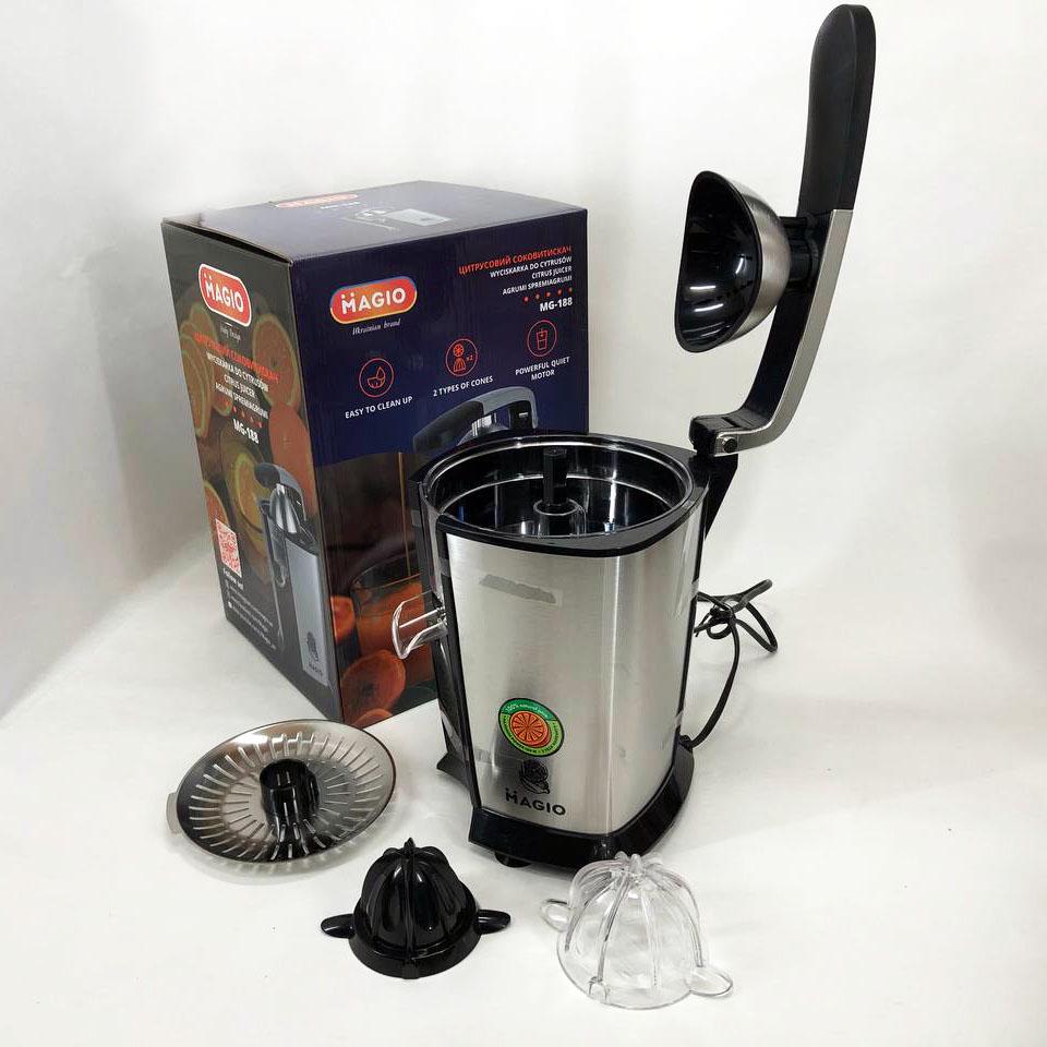 Соковыжималка для цитрусовых Magio MG-188, соковыжималка для яблок, соковыжималка для ягод - фото 9 Соковыжималка для цитрусовых Magio MG-188, соковыжималка для яблок, соковыжималка для ягод - фото 9