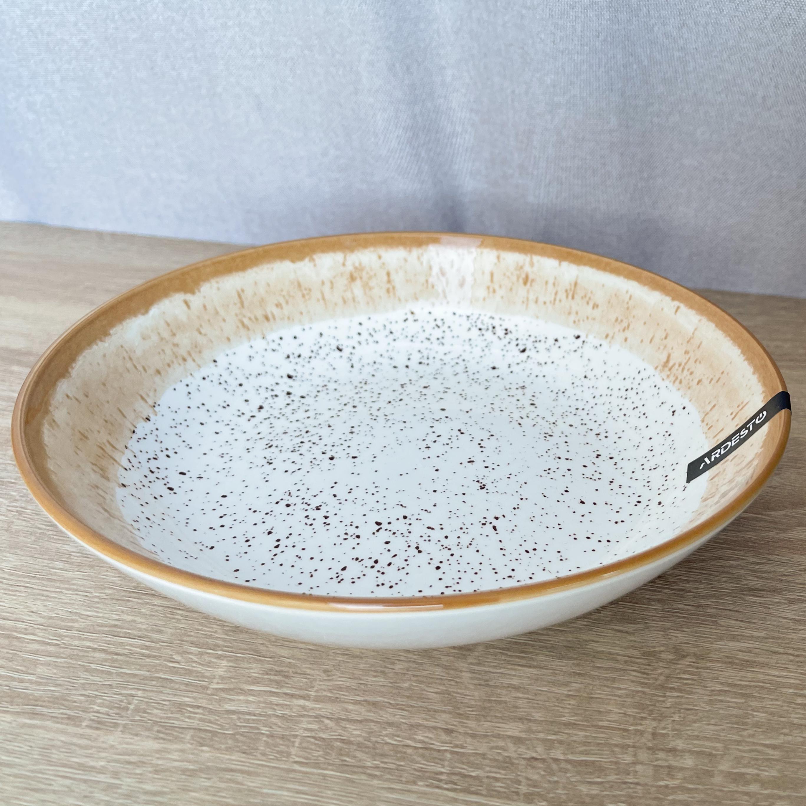 Столовый сервиз Ardesto Siena 3 предмета 1 персона фарфор Бело-оранжевый - фото 6 Столовый сервиз Ardesto Siena 3 предмета 1 персона фарфор Бело-оранжевый - фото 6