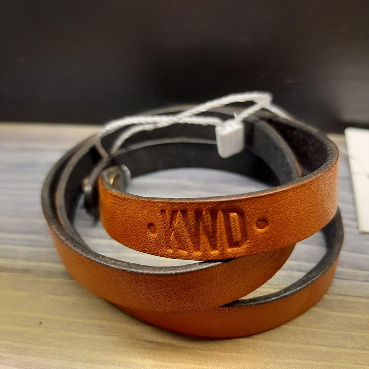 Браслет кожаный Knockwood Trend PG06408 23 см Рыжий (14244921)