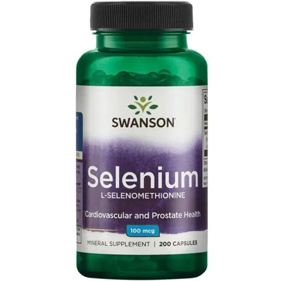 Комплекс Селен и Молибден Swanson Selenium L-Selenomethionine 100 mcg 200 Caps (SWA-01235)