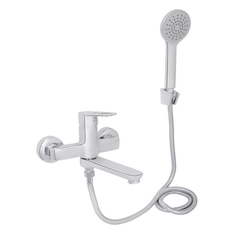 Смеситель для ванной Lidz Latwa 0061 LDLAT0061CRM48992 с поворотным изливом и душевым гарнитуром k35 Chrome (SD00055116)